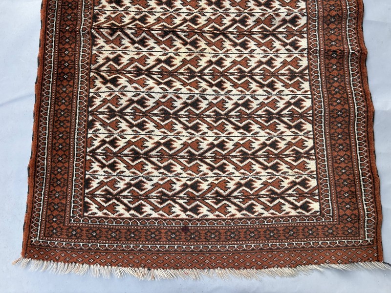 Afghan Turkmen Vintage Tribal Home decor Prayer Handmade Rug - 3'0 x 4'4 ft gallery