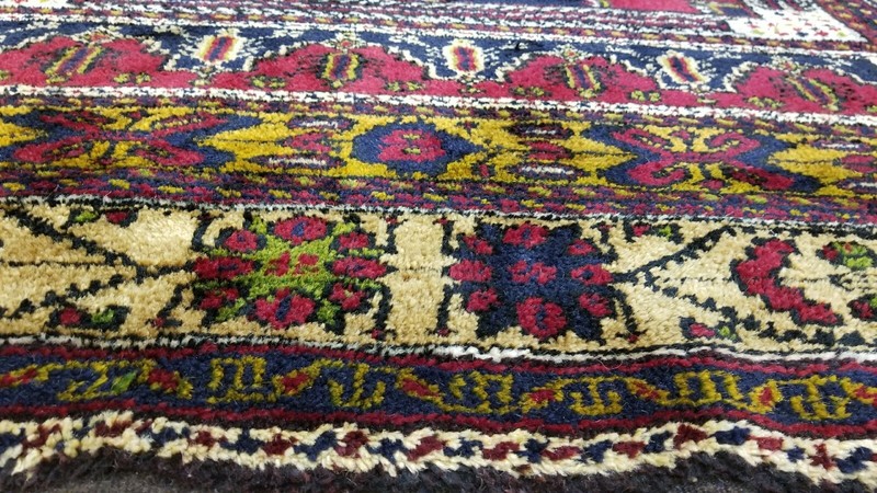 Vintage 1940-1950's Turkish Tribal Rug 4'7" × 7'7" gallery