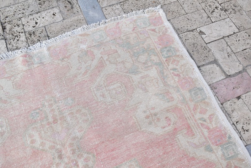 Turkish Rug 53''x84'' Oushak Light Color Medallion Pattern Carpet 135x215cm gallery