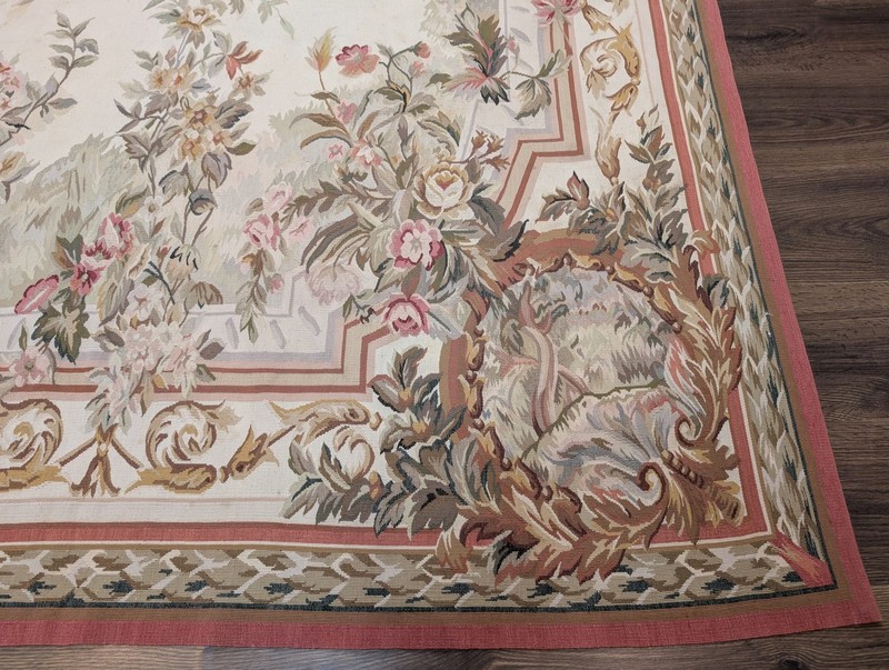 Aubusson Wool Rug 6x9, Traditional, French European gallery