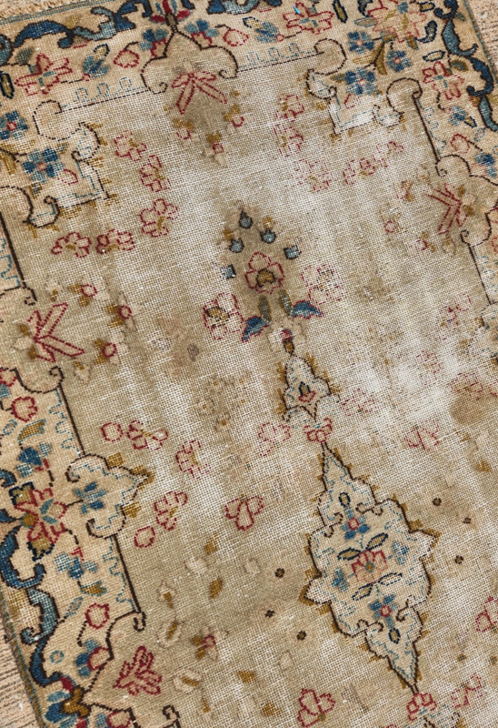 3'6"x6'7" ANTIQUE HAND-KNOTTED TURKISH OUSHAK TRIBAL PISHAWAR MUTED RUG WOOL gallery