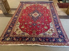 8 X 11 foot Stunning Authentic Oriental Sheikh Safi Heriz Floral Carpet