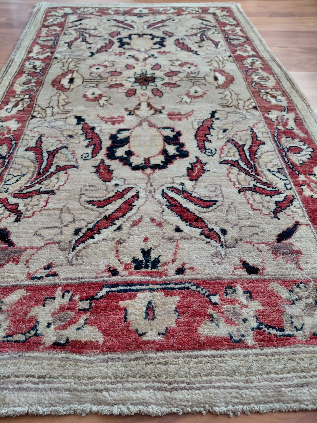 Real Oushak Vintage Rug Traditional Handmade Decor Rug Bath Wool Rug gallery