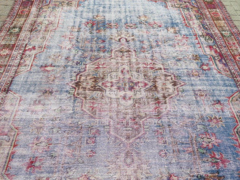 Turkish Rug, Area Rugs 8x12, Handmade Floor Carpet, Antique Wool Rug 100"X139" gallery