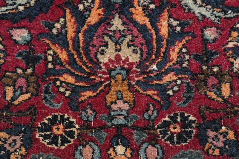 Antique Floral Large Rug 12x16 Vegetable Dye Traditional Hand-knotted Wool gallery