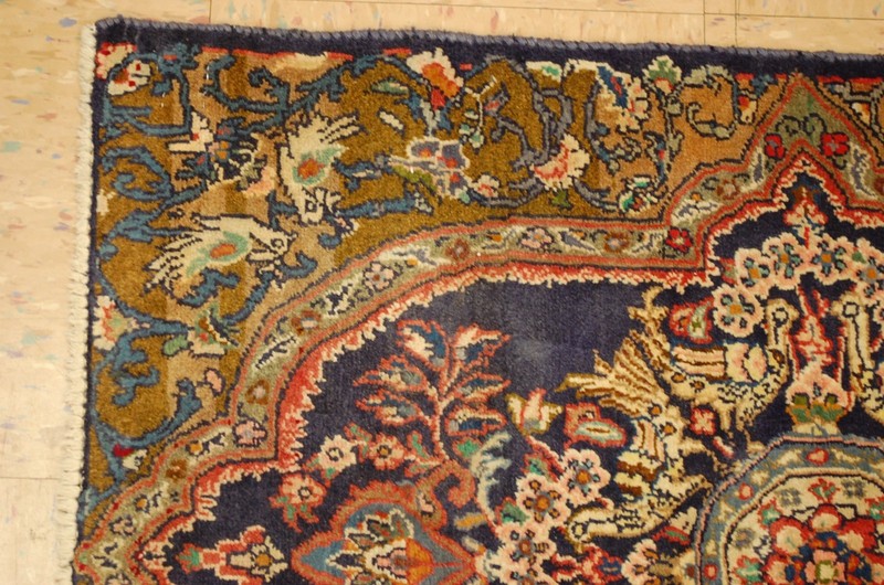 NATURAL WOOL Old Oriental Rugs,Hand Woven,knotted size Approximately 2'1" × 2'9" gallery