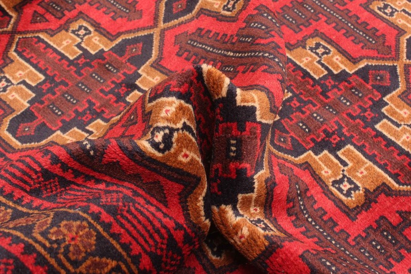 Vintage Geometric Area Rug 3'5" x 6'8" Traditional Hand-Knotted Wool Carpet gallery