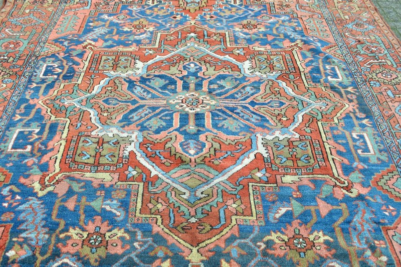 GORGEOUS 1890’S GENUINE ANTIQUE SERAPI HERIZ REGION RUG *** WWS*** gallery