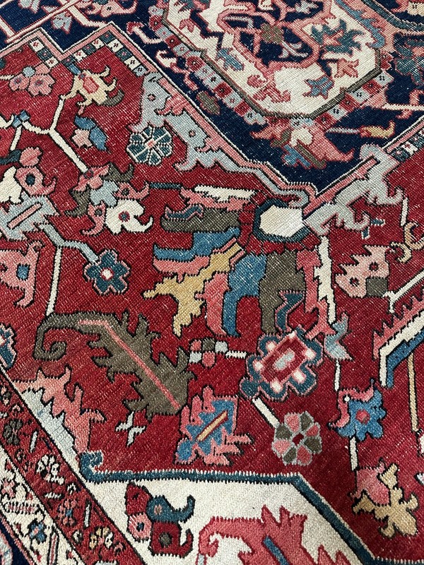 Antique 1910 Tribal Oriental Rug, Excellent Condition, Vegetable Dyes, 11x16 gallery