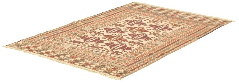 Vintage 3'10" x 6'5" Traditional Wool Hand Woven Oriental Area Rug gallery
