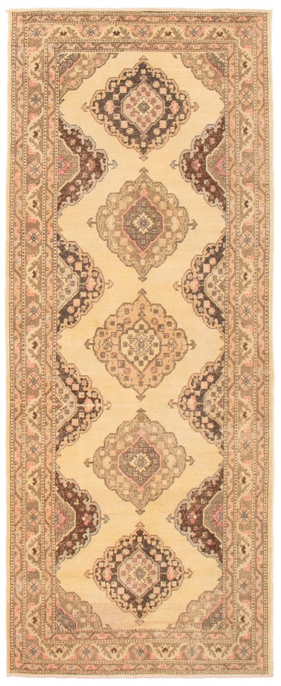 Vintage Hand-Knotted Area Rug 4'10" x 12'6" Traditional Wool Carpet