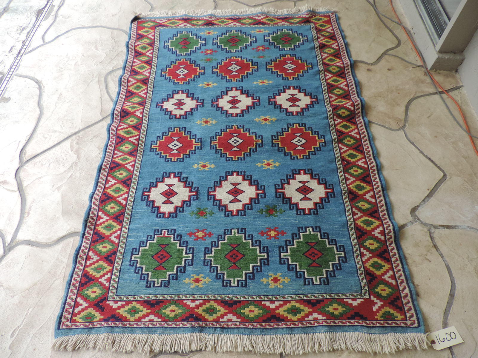4x6ft. Handloomed Turkish Shirvan Kilim Wool Rug gallery