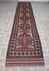 2’9 x 13’2 Handmade afghan tribal berjesta long runner rug, persian wool runner