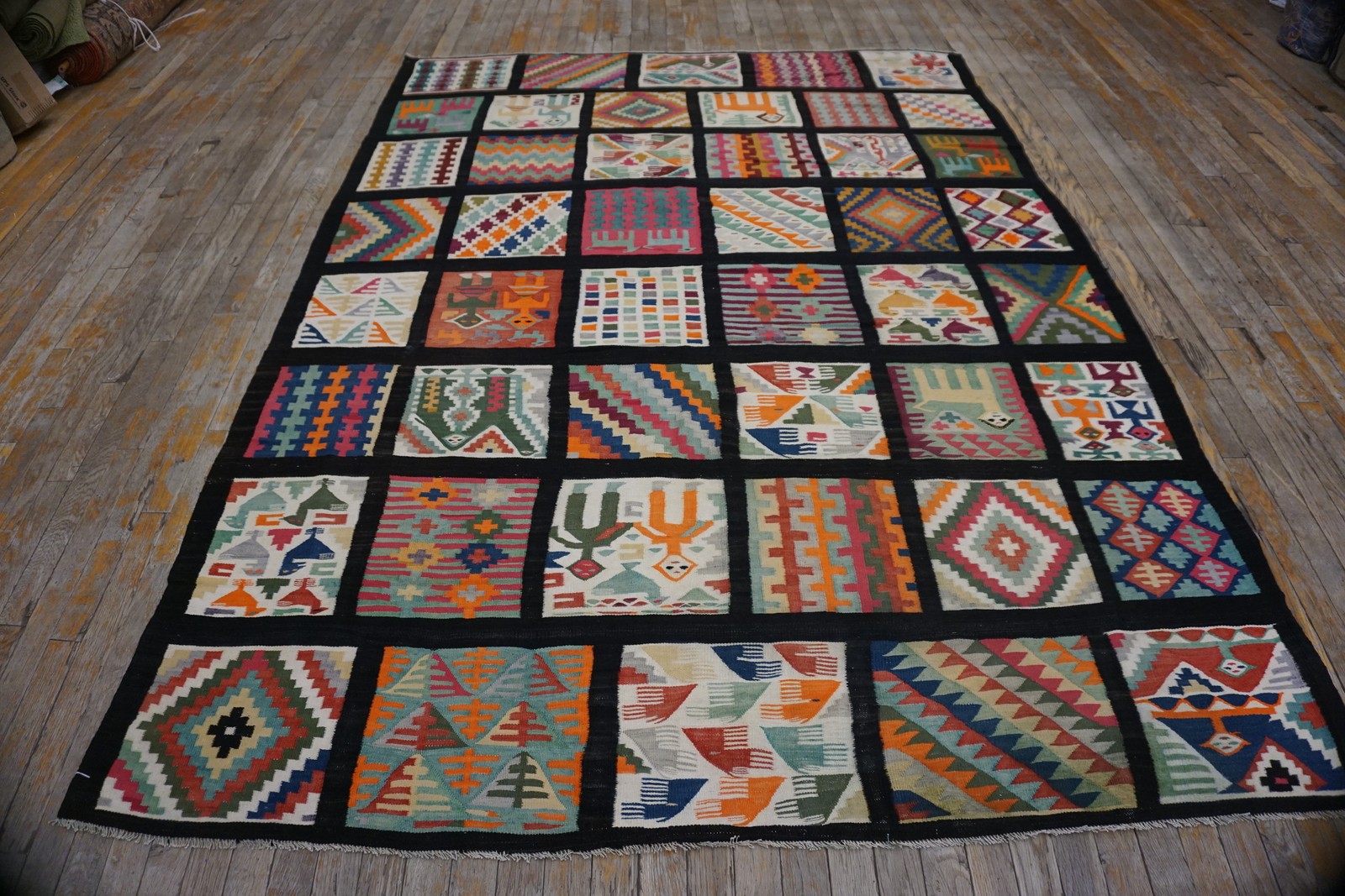 6'x8' Antique Gafsa Tunisia Flat Weave Rug gallery