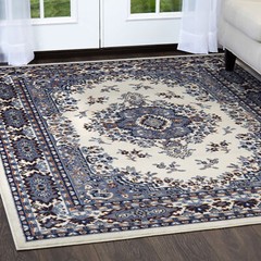 Persien WHITE AREA RUG 4 X 6 SMALL ORIENTAL CARPET 69 – ACTUAL 3′ 7″ x 5′ 3″