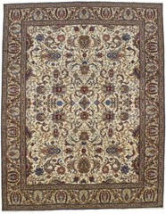 10X13 ft Rare Handmade Wool Oriental Rug Vintage Carpet Floral Style Home Décor