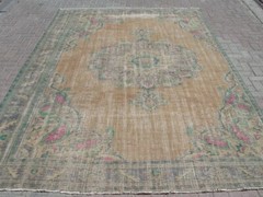 8×12 ft Oversized turkish rug – vintage living room rug