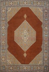 Vintage Open Field Pattern Traditional Living Room Area Rug 9×12 ft Hand-knotted