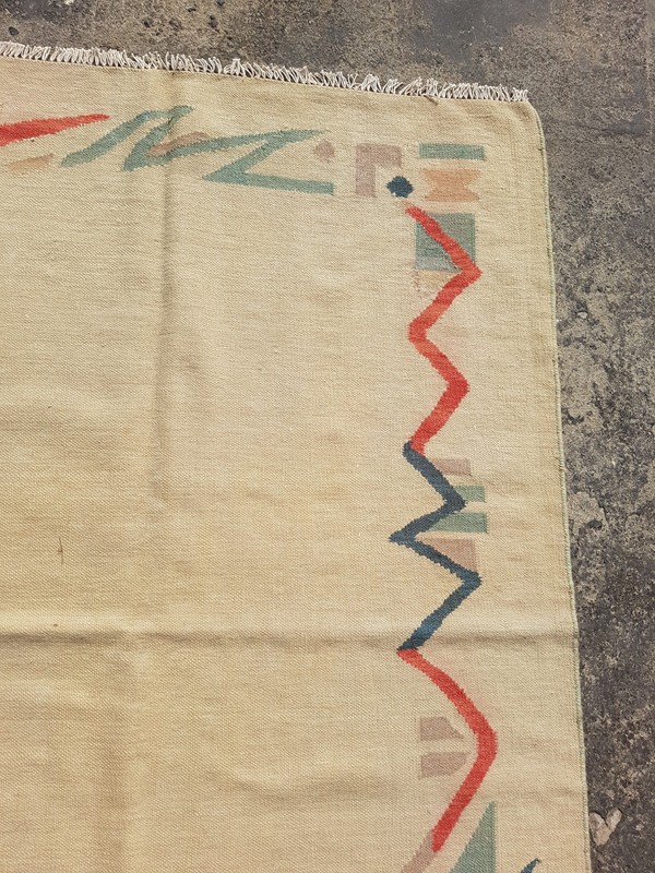 Vintage Traditional Handmade Beautiful Scandinavian Floor Rug Carpet 166x117 cm gallery