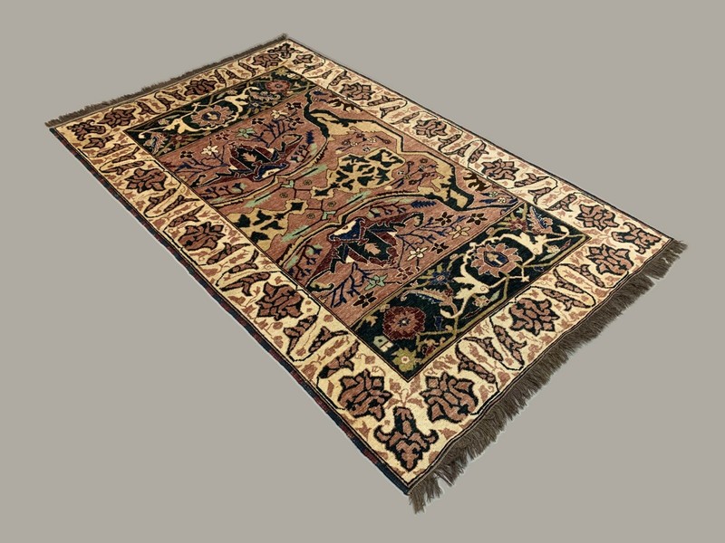 Unusual Afghan Wool Ziegler Rug 250x156 cm Handmade Chobi Rug, Purple Beige Blue gallery