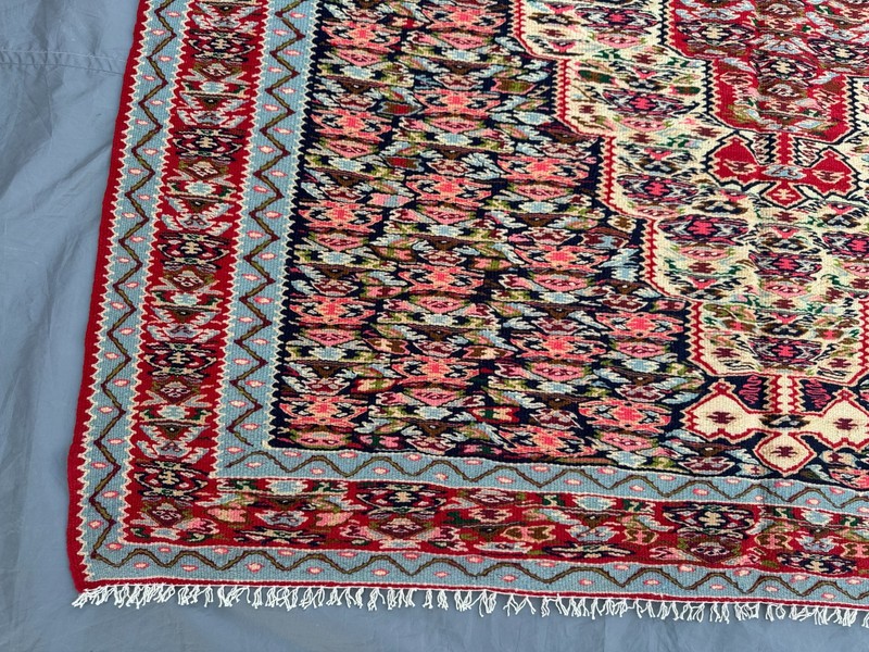 Vintage Turkish-Inspired Caucasian Kilim Rug 5x7'10 ft Oriental Area Carpet gallery