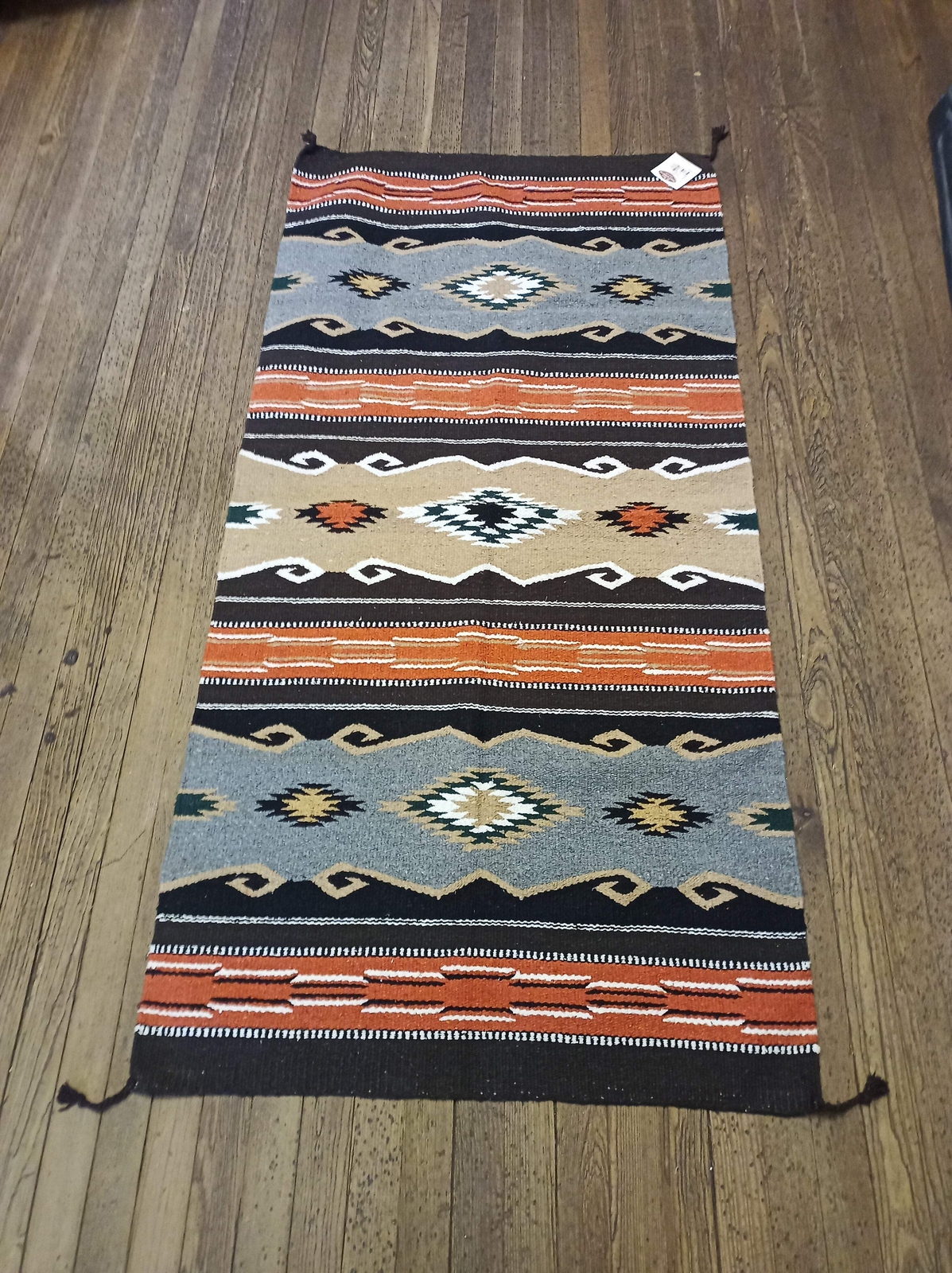 Handwoven Southwest Design Acrylic Rug; 20"X40" gallery