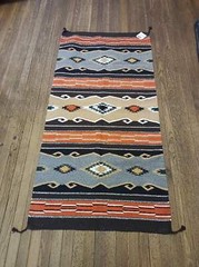 Handwoven Southwest Design Acrylic Rug; 20″X40″