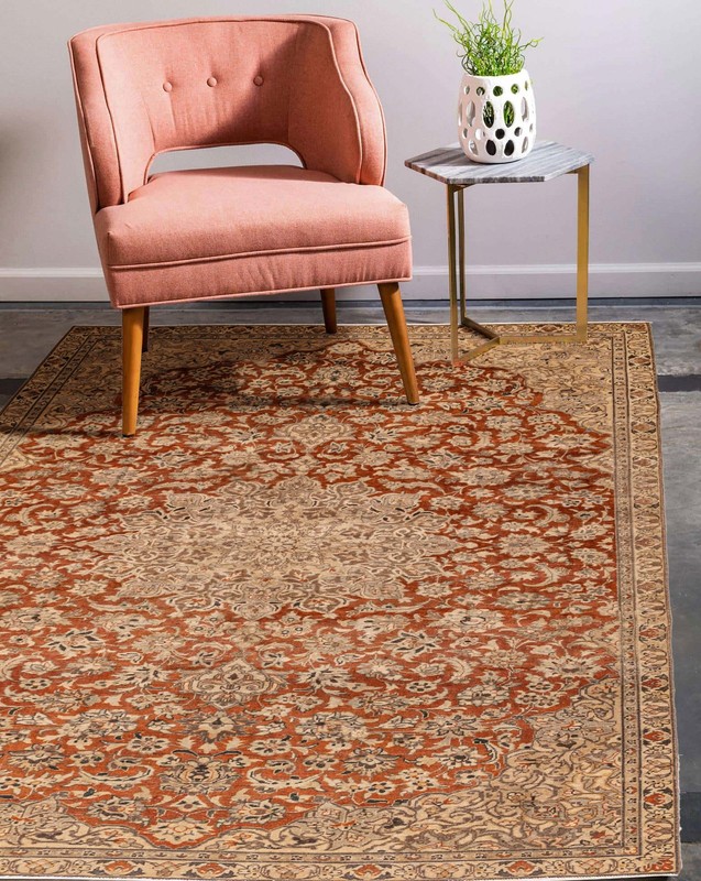 Traditional Vintage Hand-Knotted Area Rug 6'10" x 10'10" Oriental Wool Carpet gallery