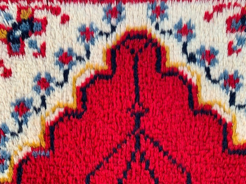 Vintage Mid-Century Scandinavian: Long-Pile Rya Shags, Traditional Rug (2x4 ft.) gallery