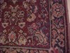 ORIENTAL RUG, RED WITH FLOWERS, 26" by 50", Vintage 1940s gallery