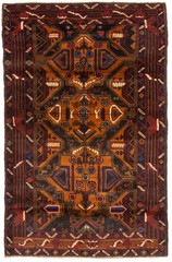 Traditional Vintage Hand-Knotted Area Rug 3’4″ x 5’6″ Oriental Wool Carpet