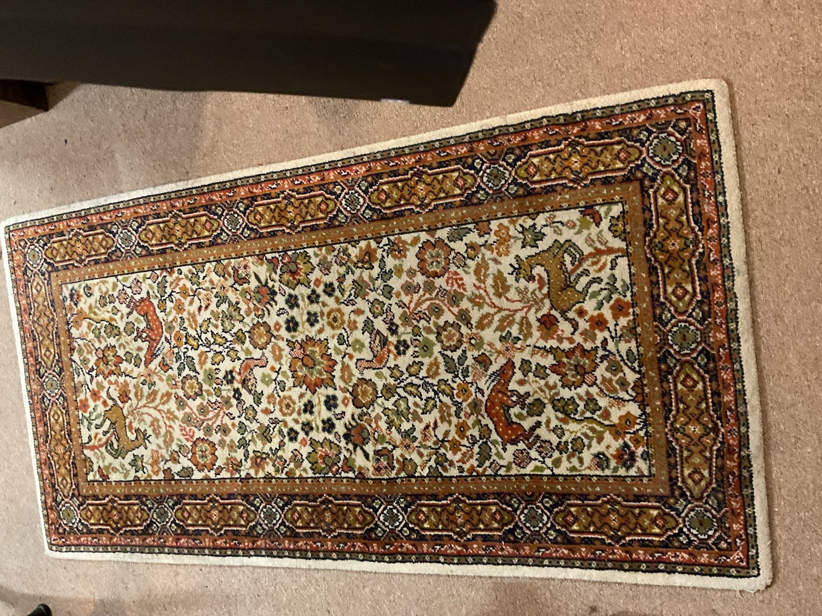 Authentic Hand Knotted Tribal Bijour Wool Area Rug 5 x 2 Ft gallery
