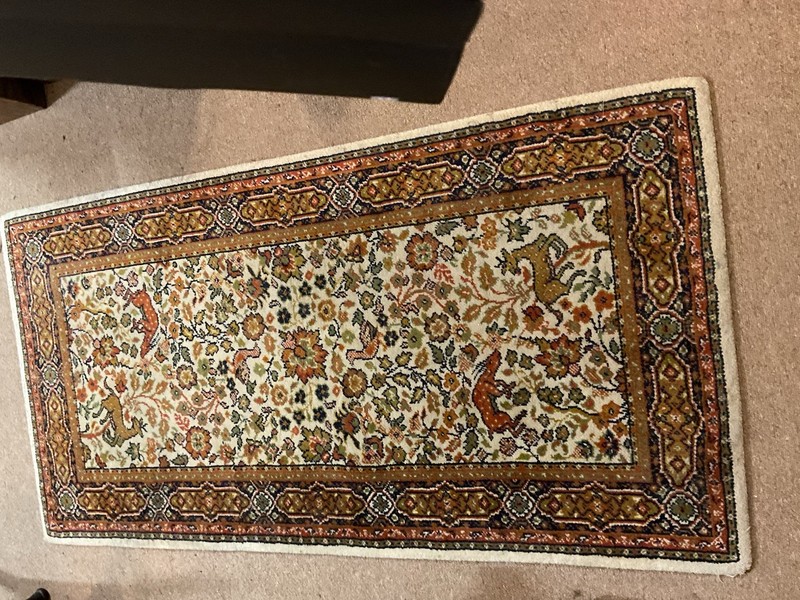 Authentic Hand Knotted Tribal Bijour Wool Area Rug 5 x 2 Ft gallery