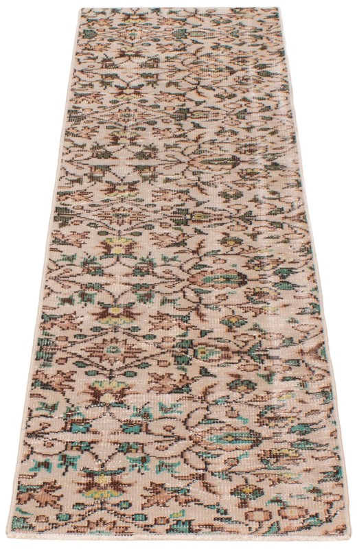 2'6" x 9'0" Vintage Hand-knotted Runner Rug Traditional Oriental Wool Carpet gallery