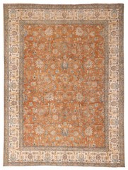 Vintage 9’9″ x 13’0″ Traditional Hand Knotted Vegetable Dye Wool Area Rug