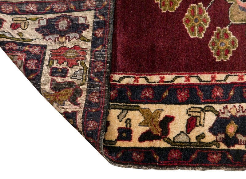 Turkish Vintage Rug 4'3" x 8'0" (130x245 cm), 60+ Years Old Handmade Oushak Rug gallery