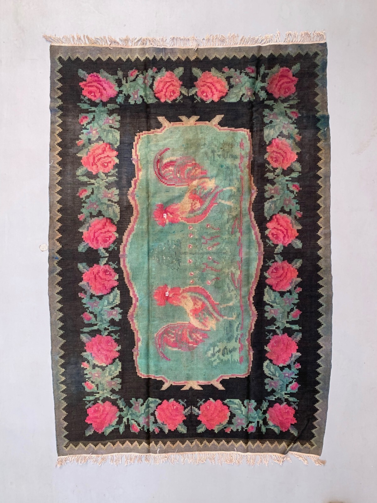Vintage Moldovan Kilim 227x157 cm Kelim Wool Rug Large gallery