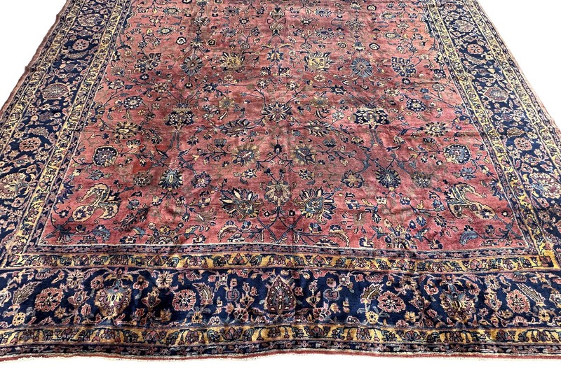 13x17 Antique Agra Rug Fine Weave 386cm x 503cm Circa 1890 gallery