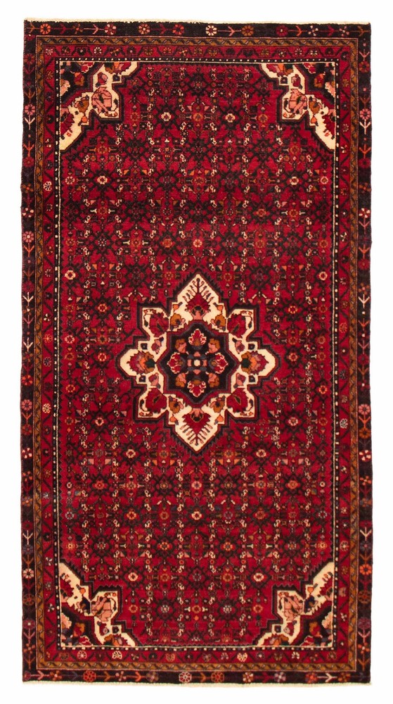 Vintage Hand-Knotted Area Rug 4'8" x 8'10" Traditional Oriental Wool Carpet