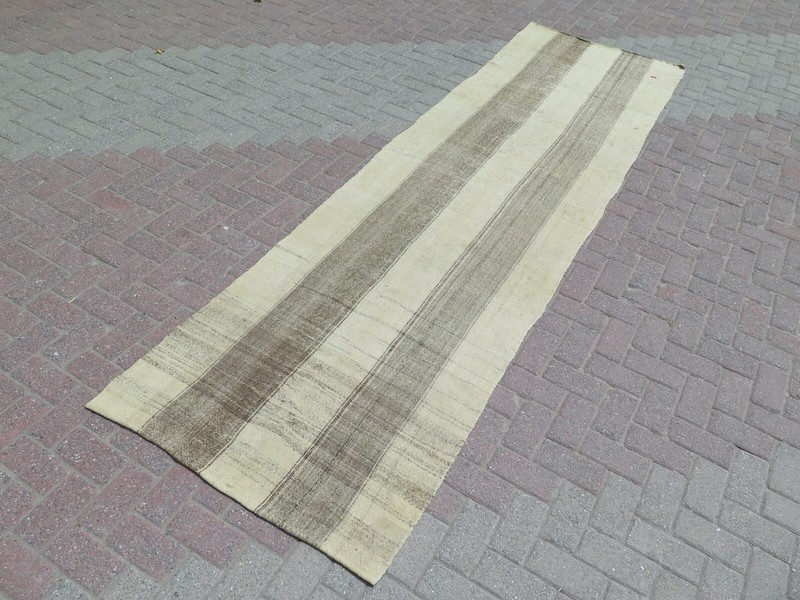 Rug Runner, Stairs Rug, Hallway Rug, Wool Kilim Runner, Carpet Runner 39"x138" gallery