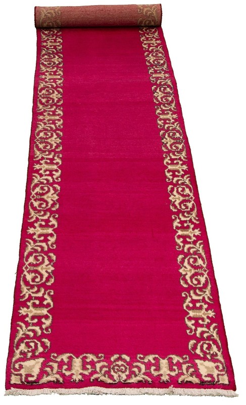 Vintage Hand-knotted Runner Rug 2'8" x 16'5" Traditional Oriental Wool Carpet gallery