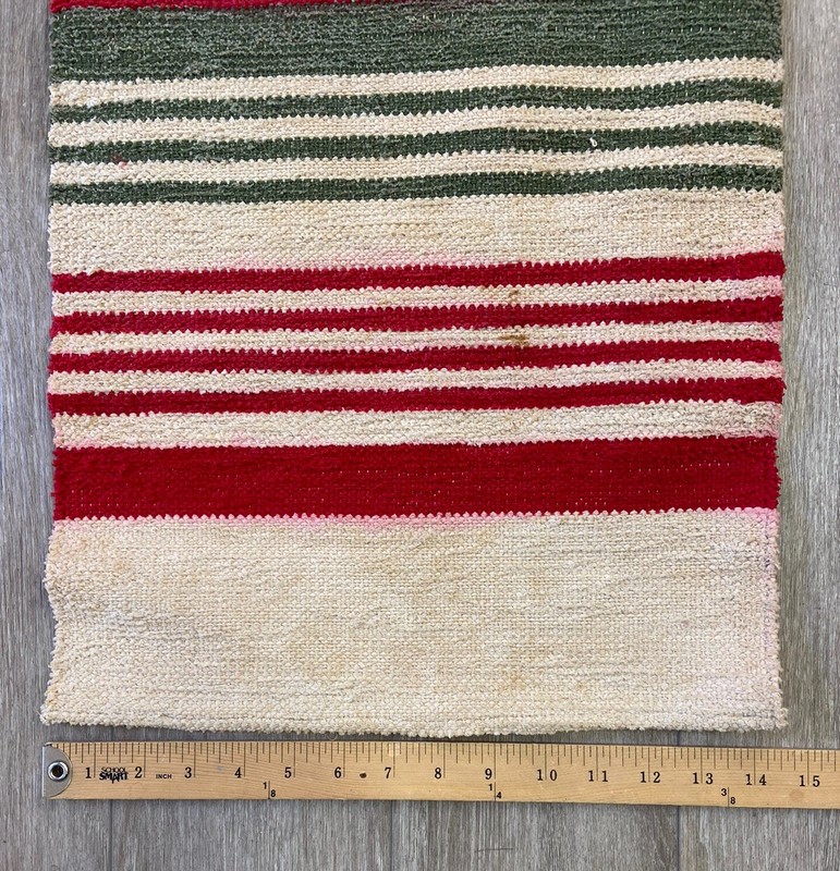 Vintage 1950s MCM Wool Wall Rug Textile Art Salme Tervonen Handmade Finland Xmas gallery