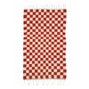 Moroccan Handmade BeniOurain Rug5'3x8'7 Berber Checkered Orange & White Wool Rug gallery