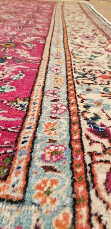 7x10ft Pomegranate Red Area Rug| Living Room Rug |Cr1920-1939s Antique Wool Pile gallery