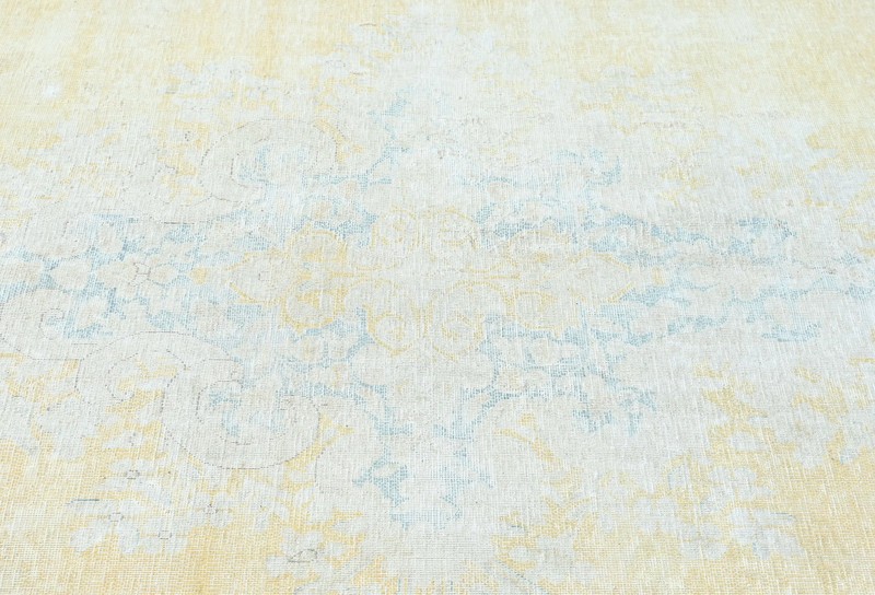 Handmade Antique Muted Floral Distressed 9X12 ft Oriental Rug Vintage Carpet gallery