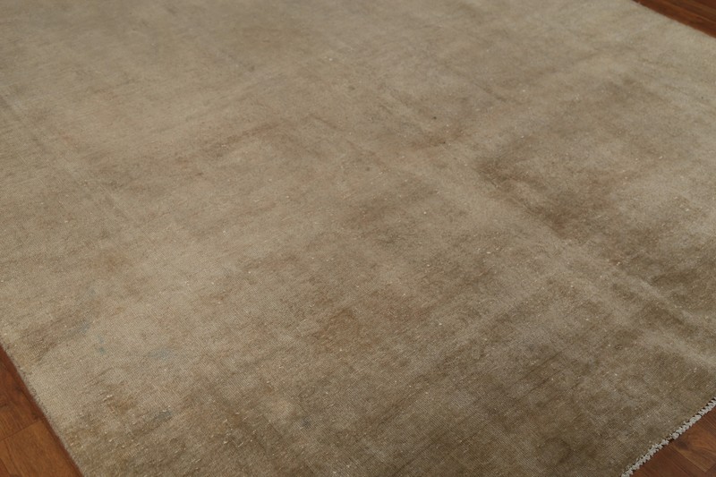 Distressed Wool Muted Hand-knotted Traditional Vintage Room Size Area Rug 8x11 gallery