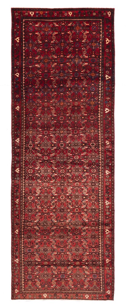 Vintage Hand-knotted Runner Rug 4'8" x 13'6" Traditional Oriental Wool Carpet
