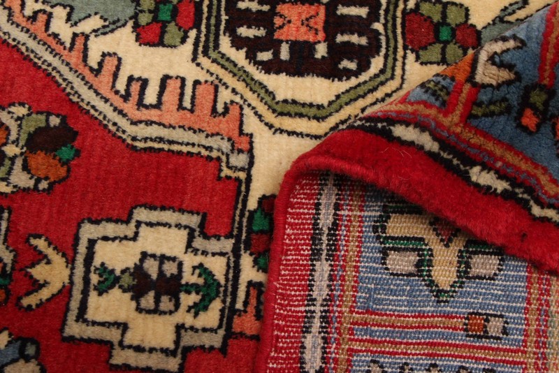Vintage 3'5" x 5'1" Traditional Hand Knotted Vegetable Dye Wool Area Rug gallery