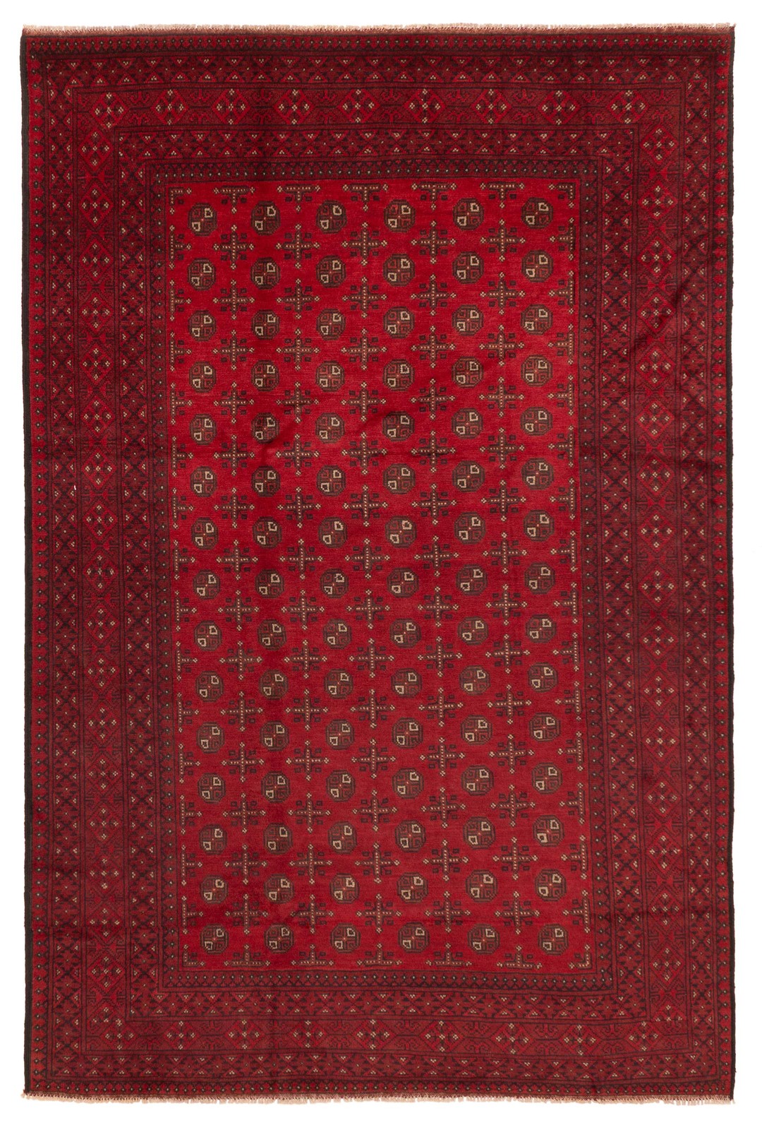 Traditional Vintage Hand-Knotted Oriental Carpet 6'5" x 9'8" Wool Area Rug gallery