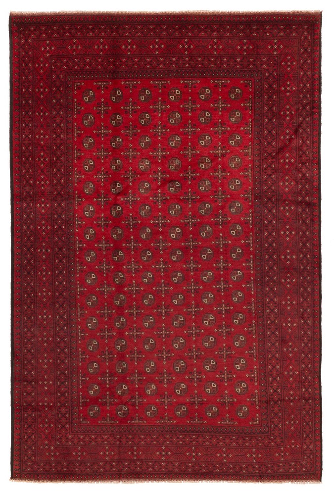 Traditional Vintage Hand-Knotted Oriental Carpet 6'5" x 9'8" Wool Area Rug